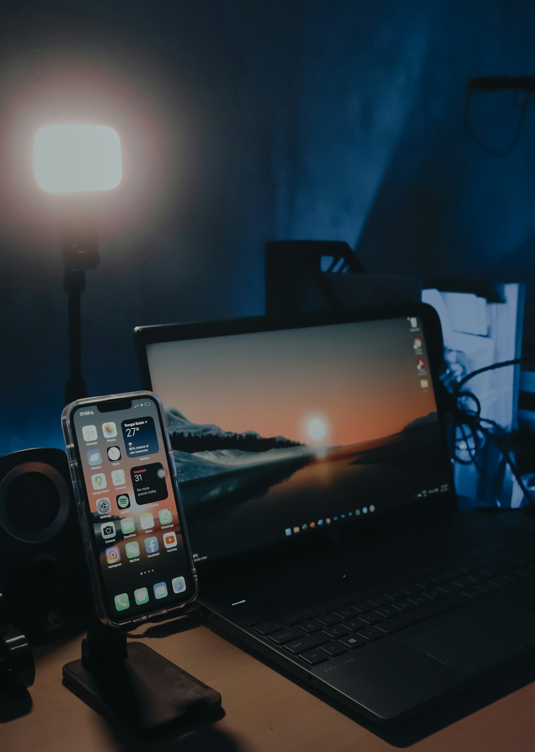 Moodboard and workspace